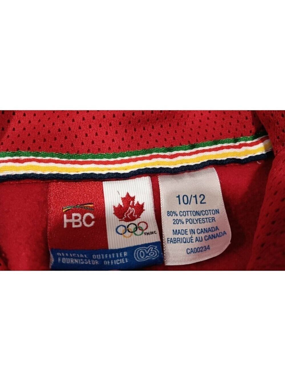 Vintage 2005 HBC Size 10/12 Olympic Sweater Canada Hoodie Hudson Bay Company - Picture 11 of 16